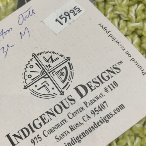 NEW INDIGENOUS ONE WEAVE KNIT ORGANIC COTTON SWEATERS SIZE M - Picture 16 of 16